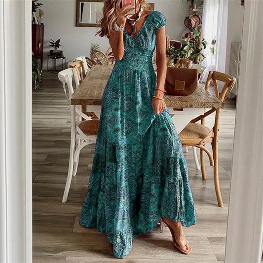 LP | Elegant dress with elastic waistband