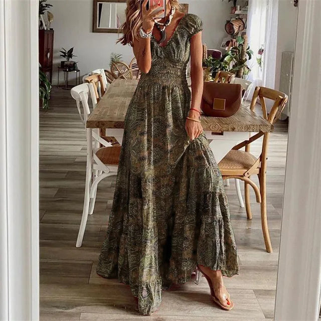 LP | Elegant dress with elastic waistband