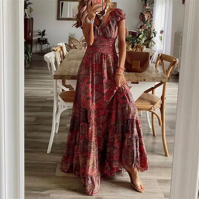 LP | Elegant dress with elastic waistband