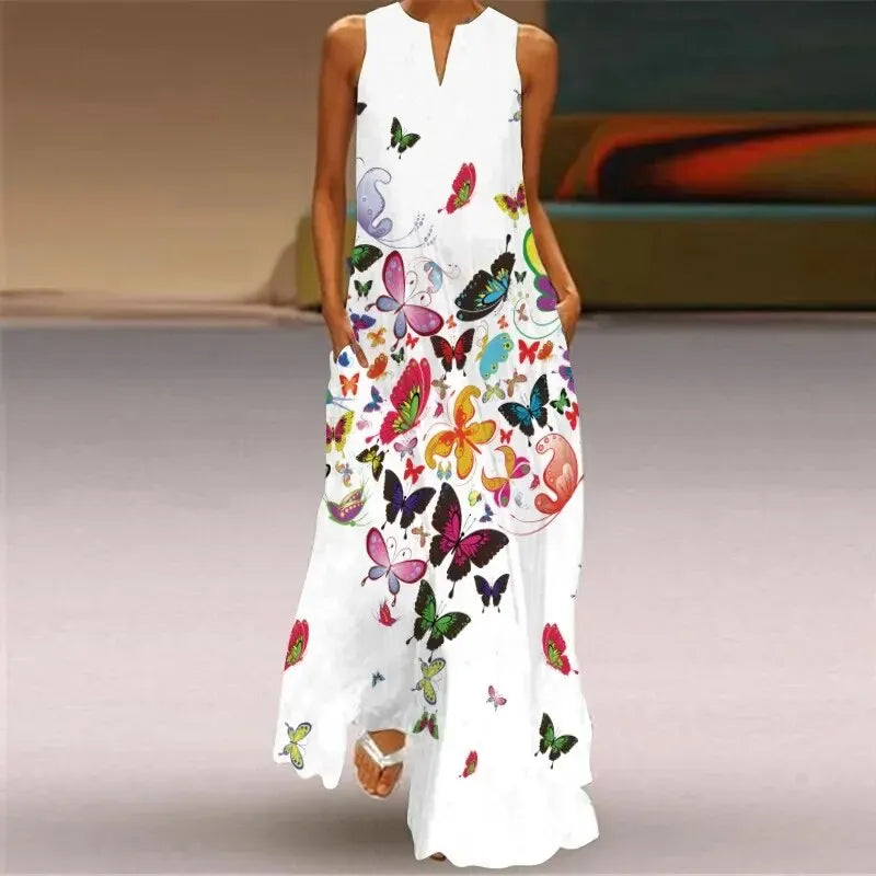 LP | Long dress with retro print