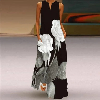 LP | Long dress with retro print
