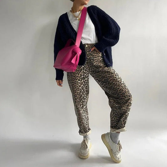 Women's leopard print pants