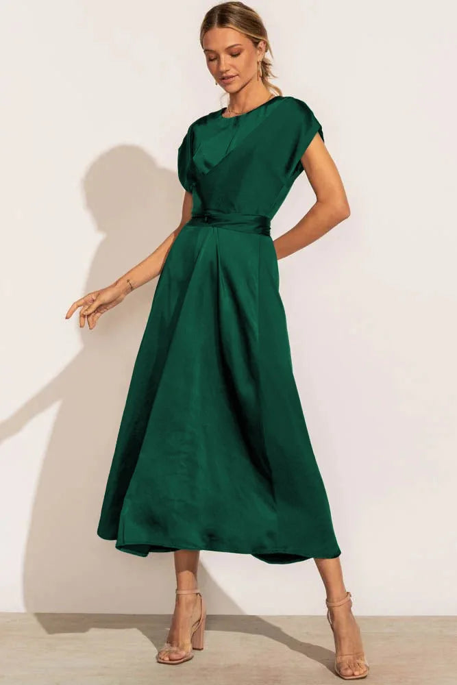 LP | Elegant silk satin party dress