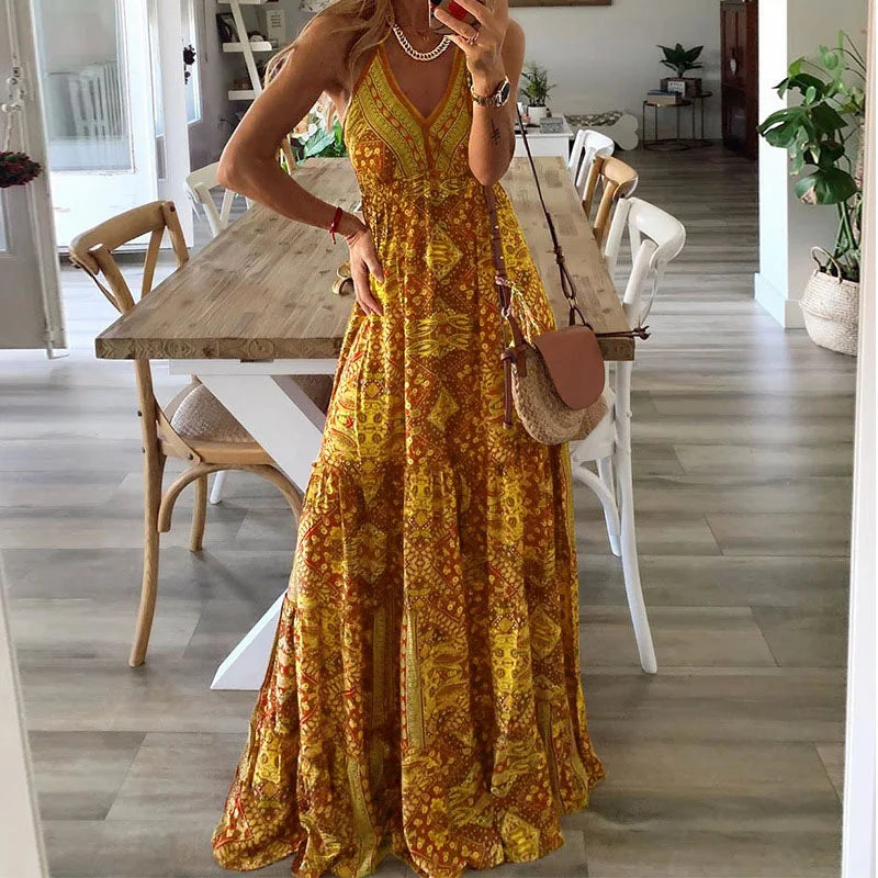 LP | Maxi dress with boho print.