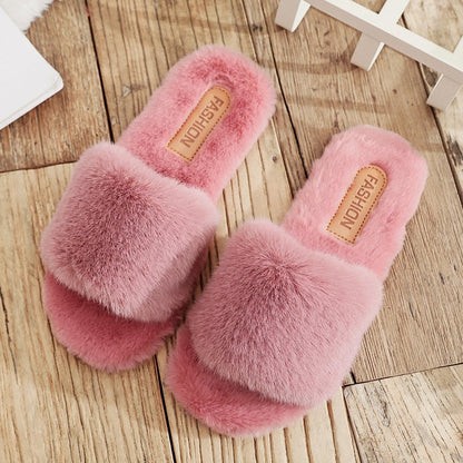 Plush slippers