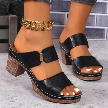 LP | Multifunctional sandals with block heels