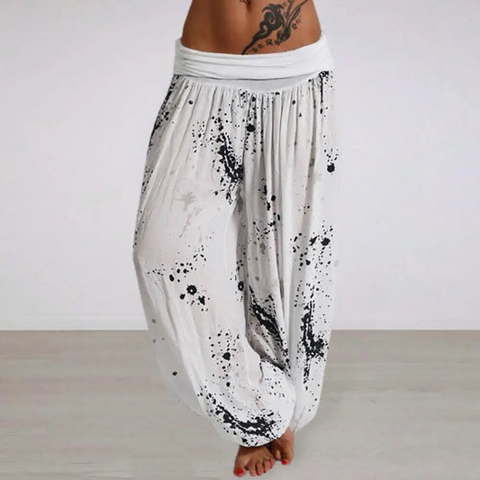 Tie Dye pants with print for ladies