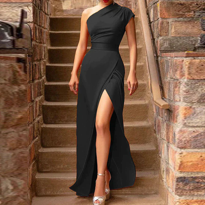 LP | Maxi elegant dress with high slit