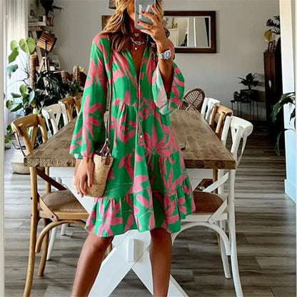 LP | Juliene - Half-length dress with flared sleeves