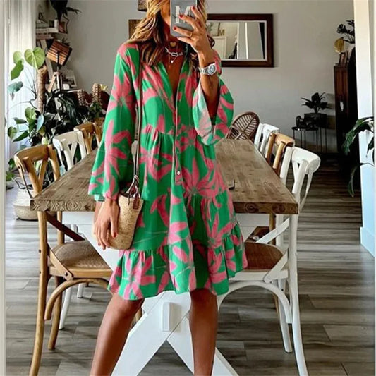LP | Juliene - Half-length dress with flared sleeves