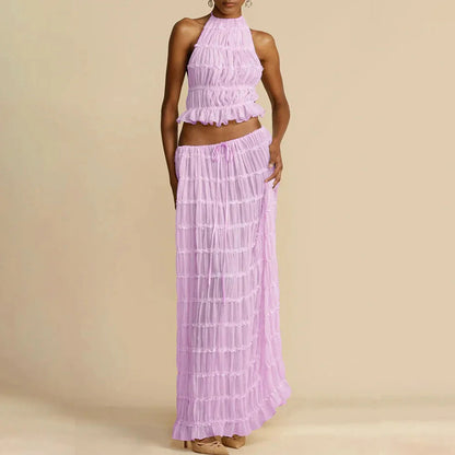 LP | Set of long pleated skirts