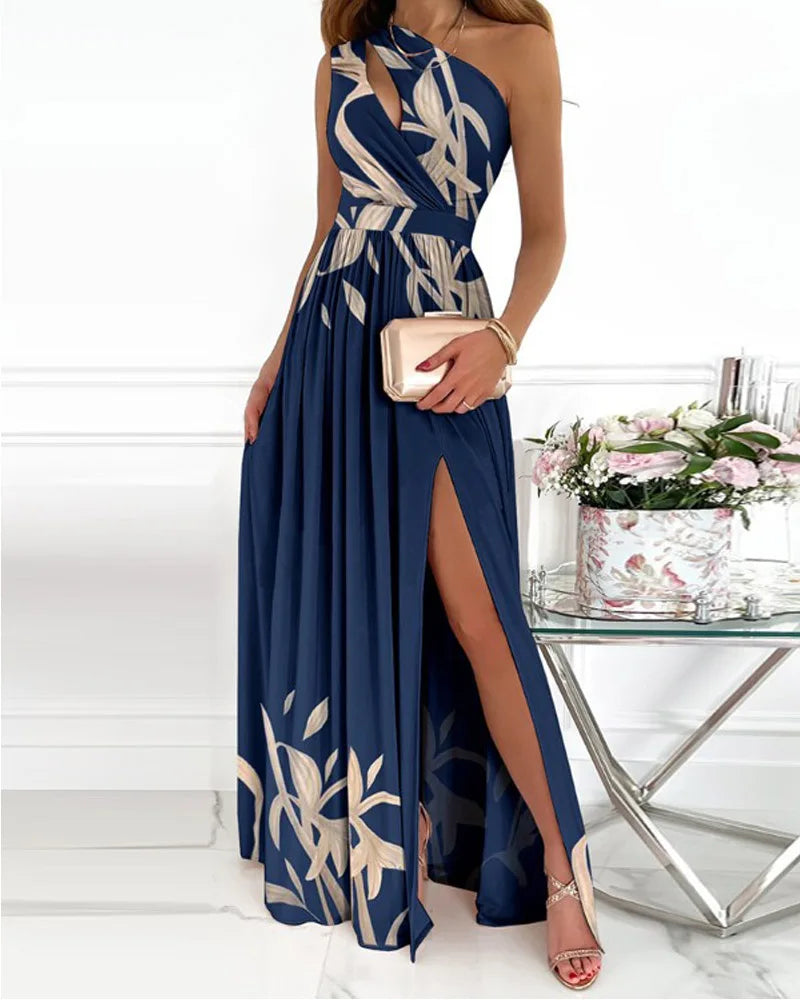 LP | Elegant maxi dress with one shoulder