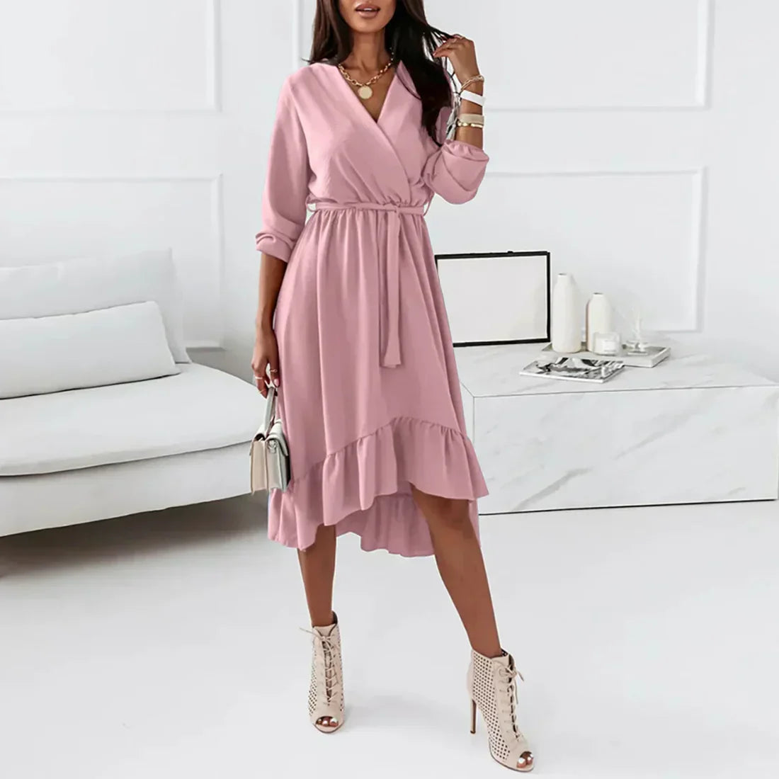 LP | Beautiful wrap dress with long sleeves