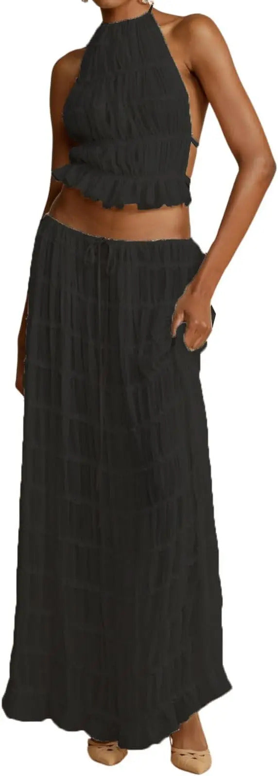 LP | Set of long pleated skirts