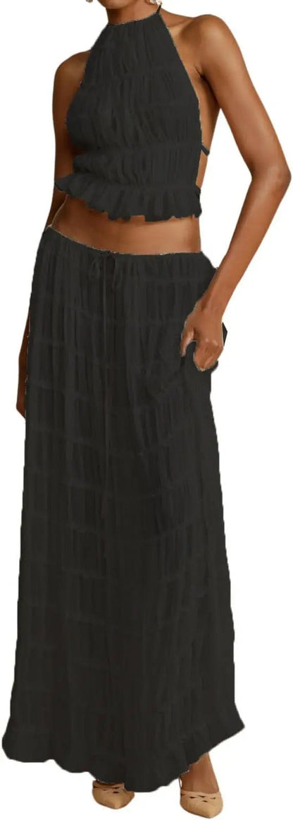 LP | Set of long pleated skirts
