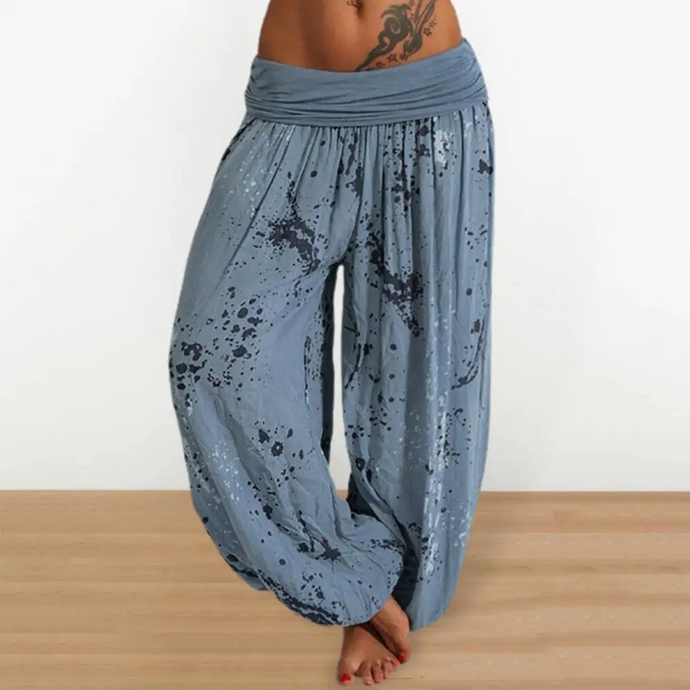 Tie Dye pants with print for ladies