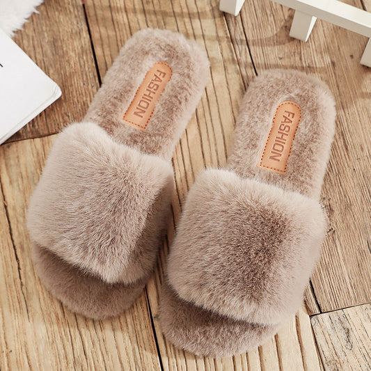 Plush slippers