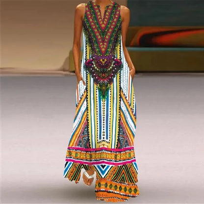 LP | Long dress with retro print