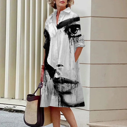 LP | Deline - printed shirt dresses