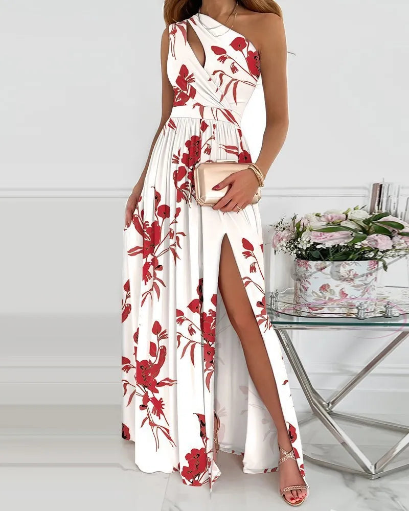 LP | Elegant maxi dress with one shoulder