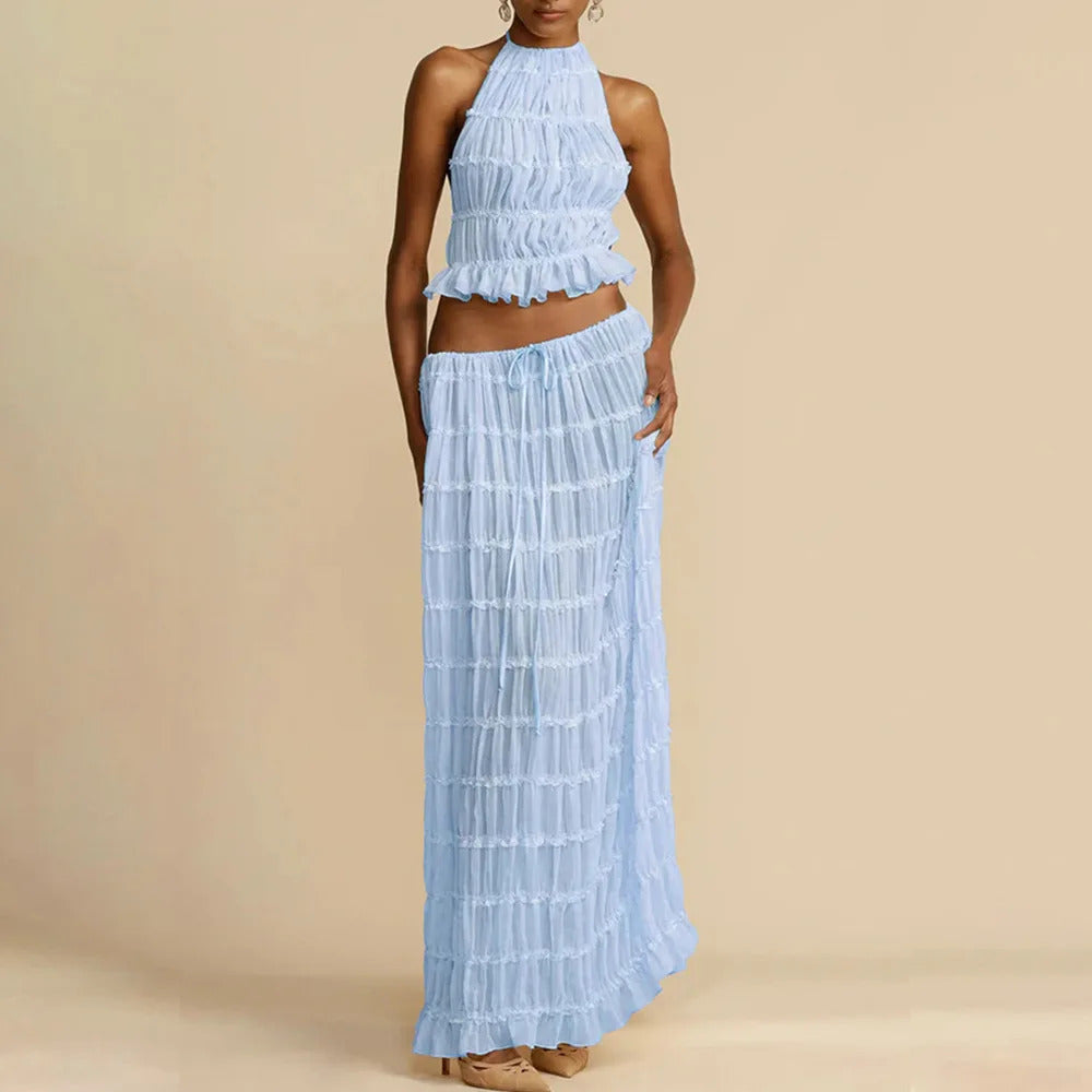 LP | Set of long pleated skirts