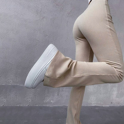 Elegant flannel pants for ladies