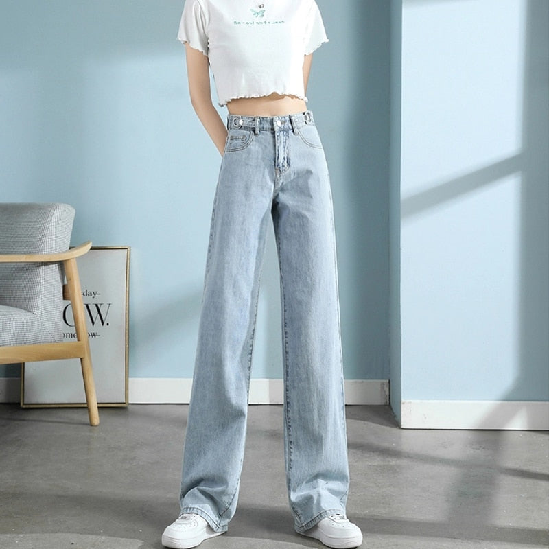 Ginevra Pants - Wide-leg jeans with a high waist for stylish comfort