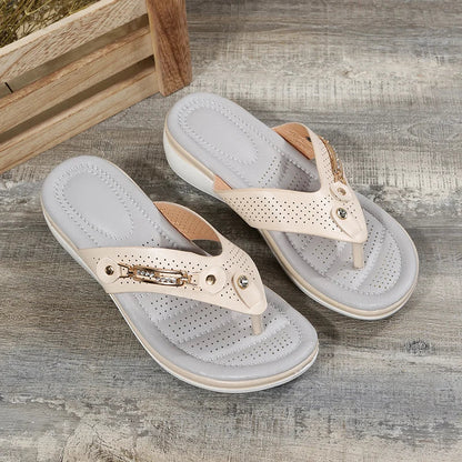 LP | Ladies Wedges Clip Toe Sandals Outdoor Slippers Casual Ladies