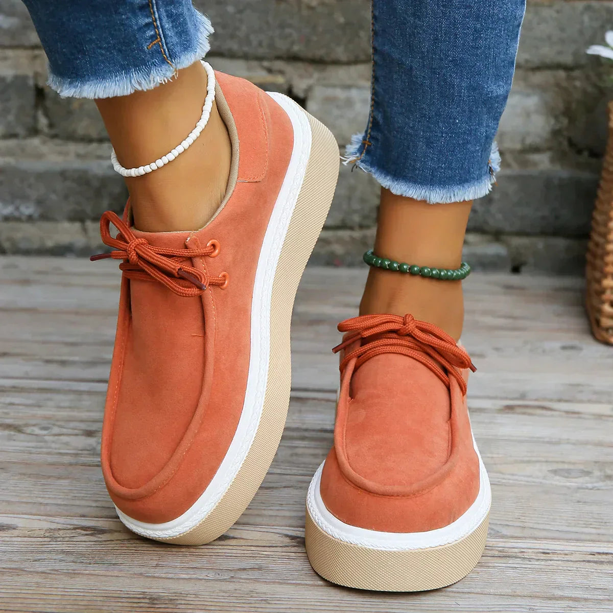 LP | Casual suede platform sneakers