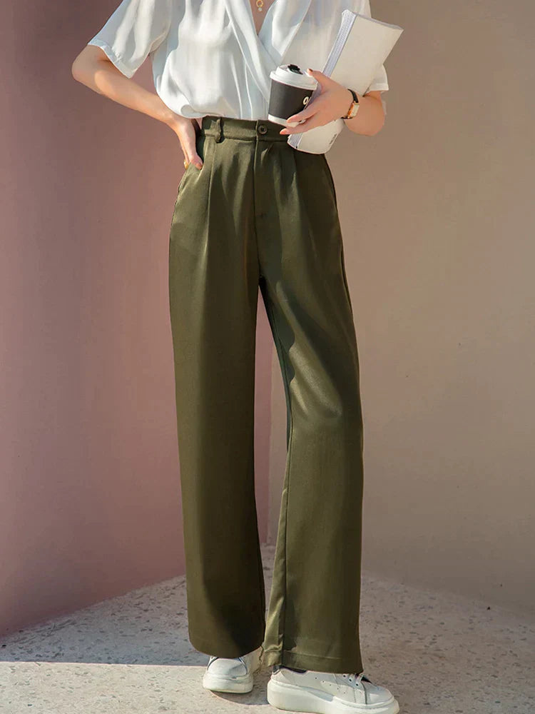 Selah - Women's silk satin pants