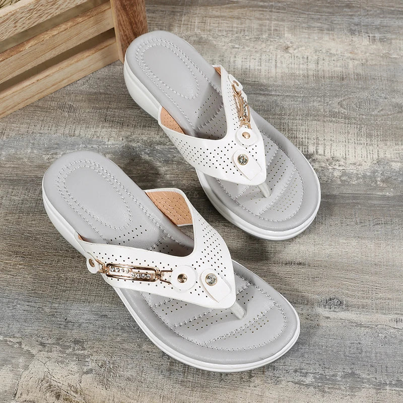 LP | Ladies Wedges Clip Toe Sandals Outdoor Slippers Casual Ladies