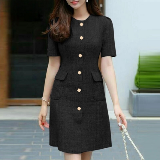LP | Elegant short-sleeved dress for women