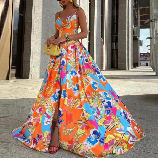 LP | Elegant maxi dress with spaghetti straps