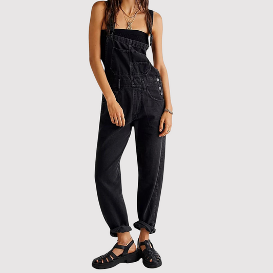 Constance - Wide-leg denim dress pants