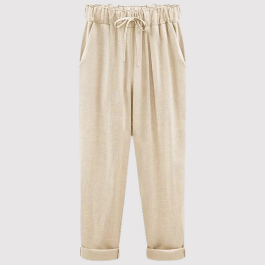 pants made of cotton and linen