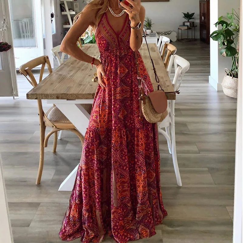 LP | Maxi dress with boho print.