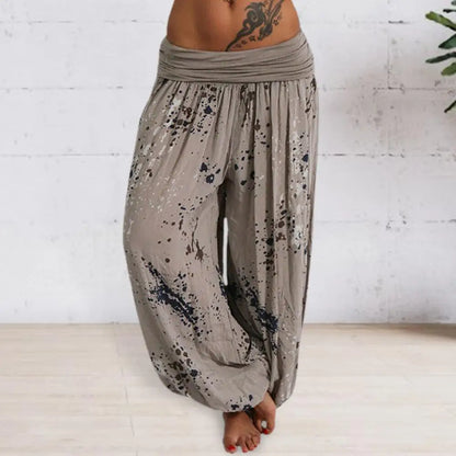 Tie Dye pants with print for ladies