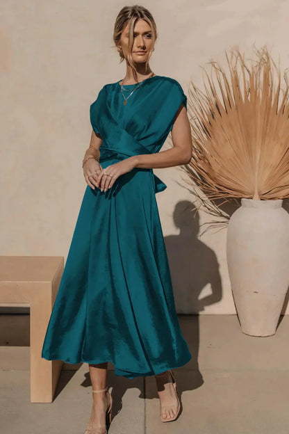 LP | Elegant silk satin party dress