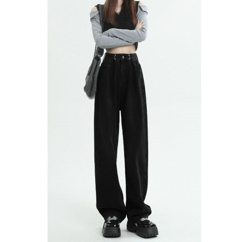 Ginevra Pants - Wide-leg jeans with a high waist for stylish comfort