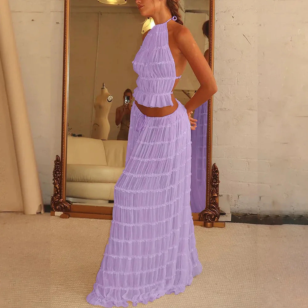 LP | Set of long pleated skirts