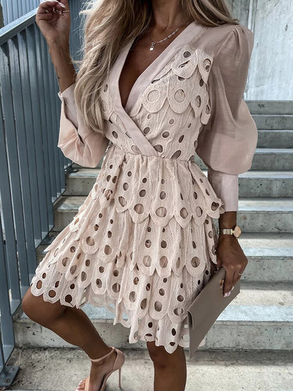 LP | Dress with perforated details