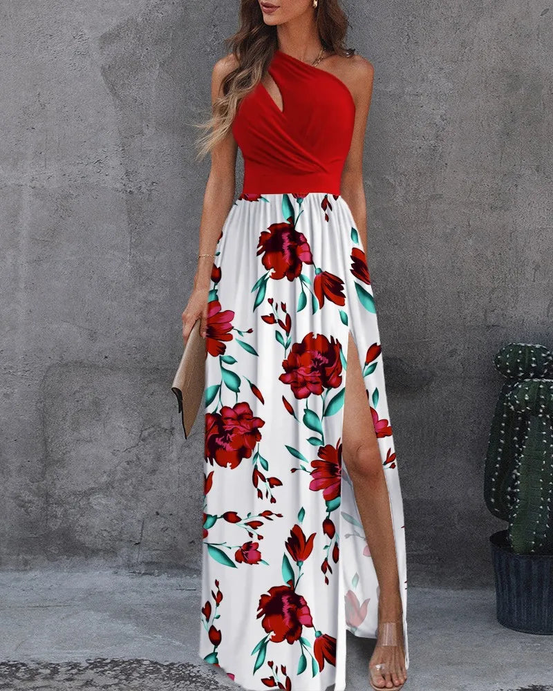 LP | Elegant maxi dress with one shoulder