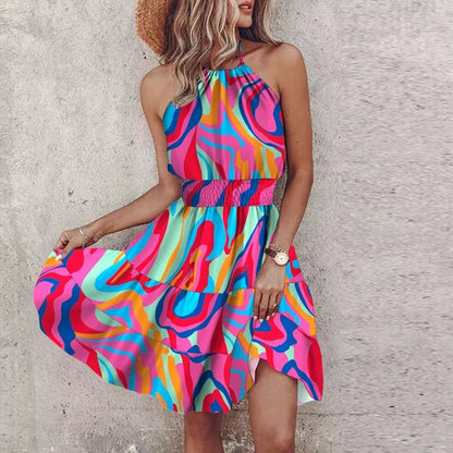 Chic belt dress