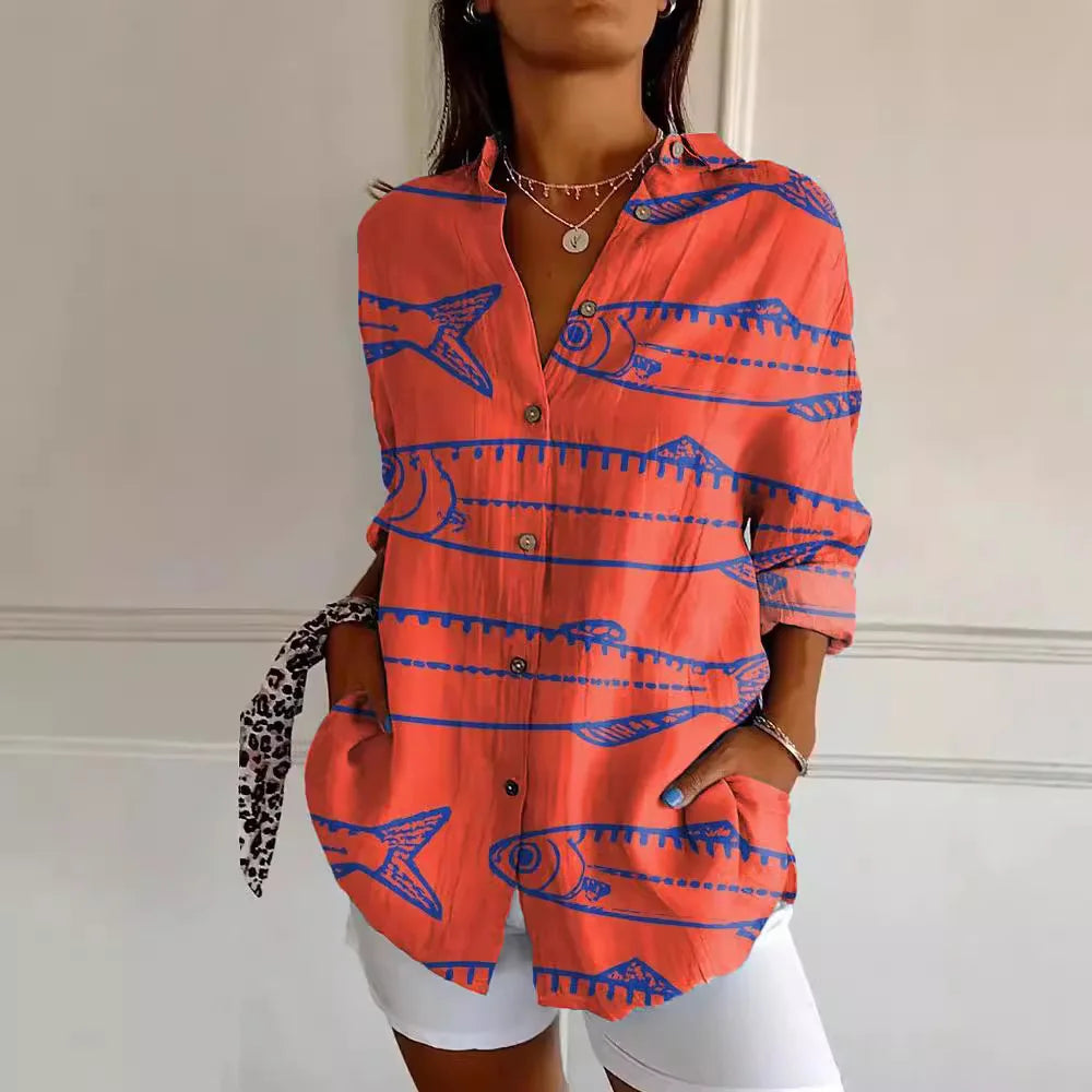LP | Fashionable blouse with print