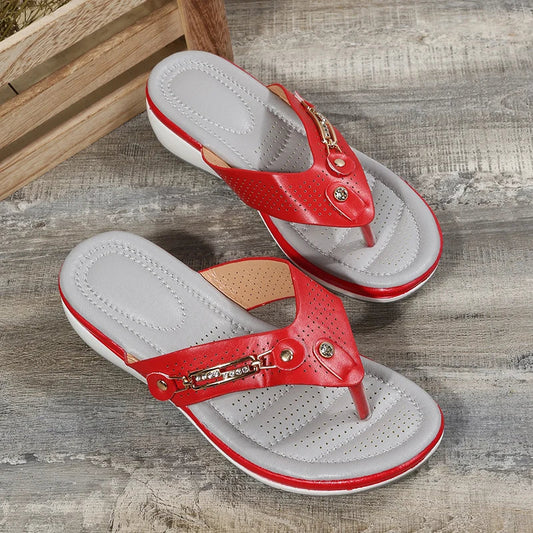 LP | Ladies Wedges Clip Toe Sandals Outdoor Slippers Casual Ladies