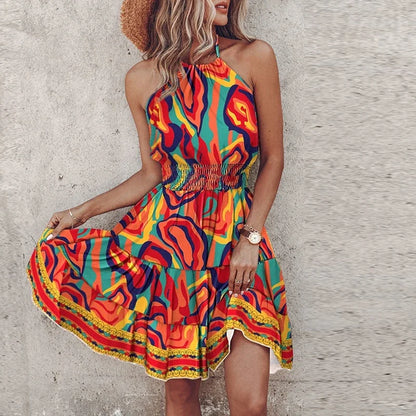 Chic belt dress
