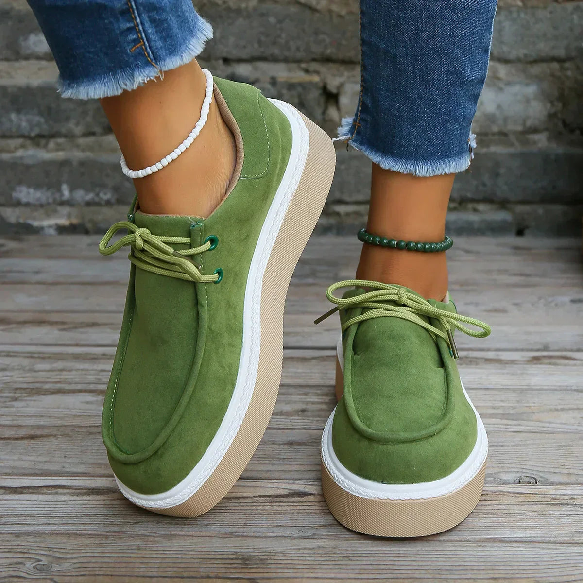 LP | Casual suede platform sneakers
