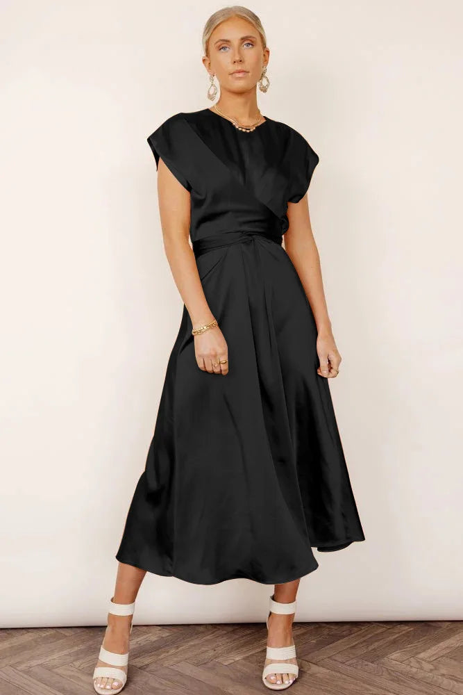 LP | Elegant silk satin party dress