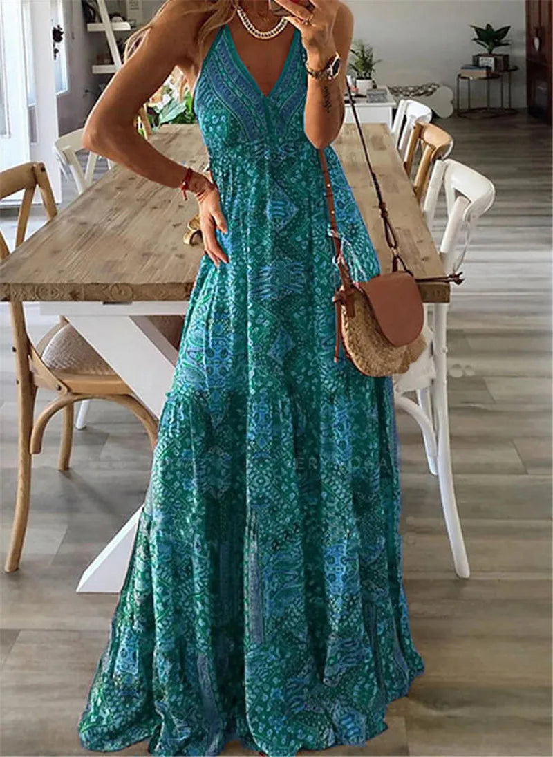 LP | Maxi dress with boho print.