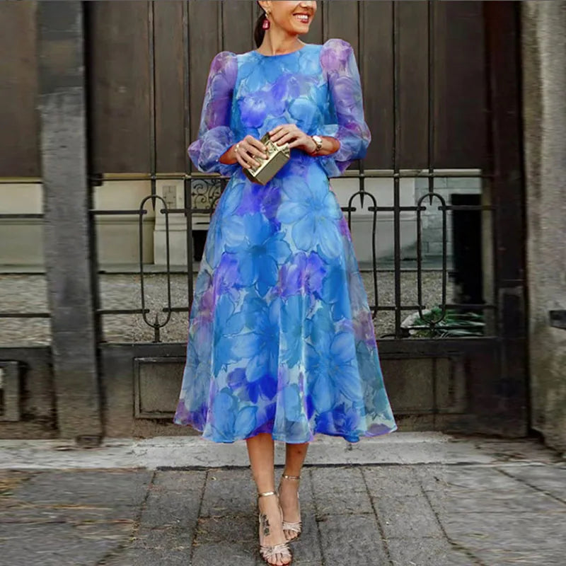 LP | Dress with floral pattern